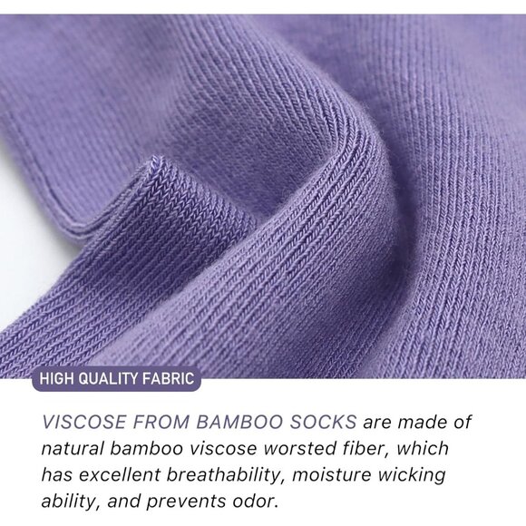 Women 5 Pairs Royal Colors Crew Thin Ankle Height Anti Odor Soft Ankle Socks - Picture 3 of 6